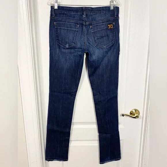 Joe's Jeans Cigarette Slim Straight Leg Mid Rise Jeans Dark Wash Size 29 - Picture 2 of 11